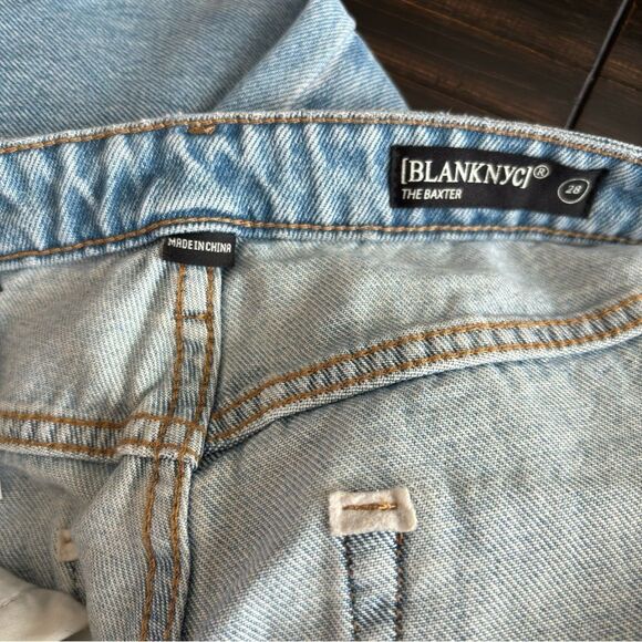 BLANKNYC The Baxter Rib Cage Straight Jeans in Bloom Size 28 NEW - Picture 13 of 16
